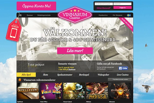 Vinnarum välkomsterbjudande