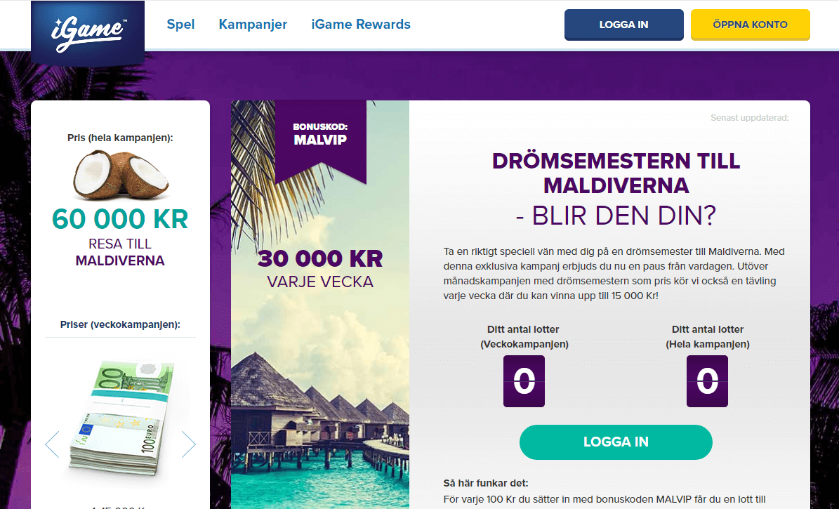 Igame drömresa Maldiverna