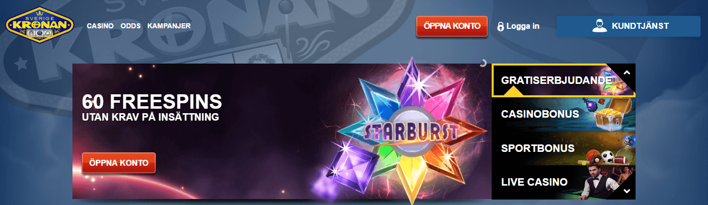 Erbjudande Sverigekronan