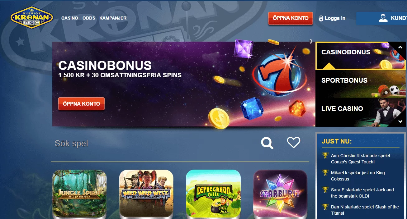 sverigekronan ny bonus