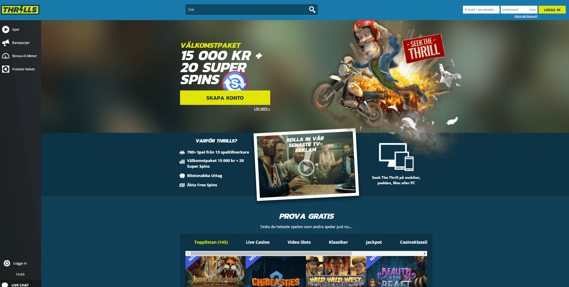 Kampanjer Thrills April