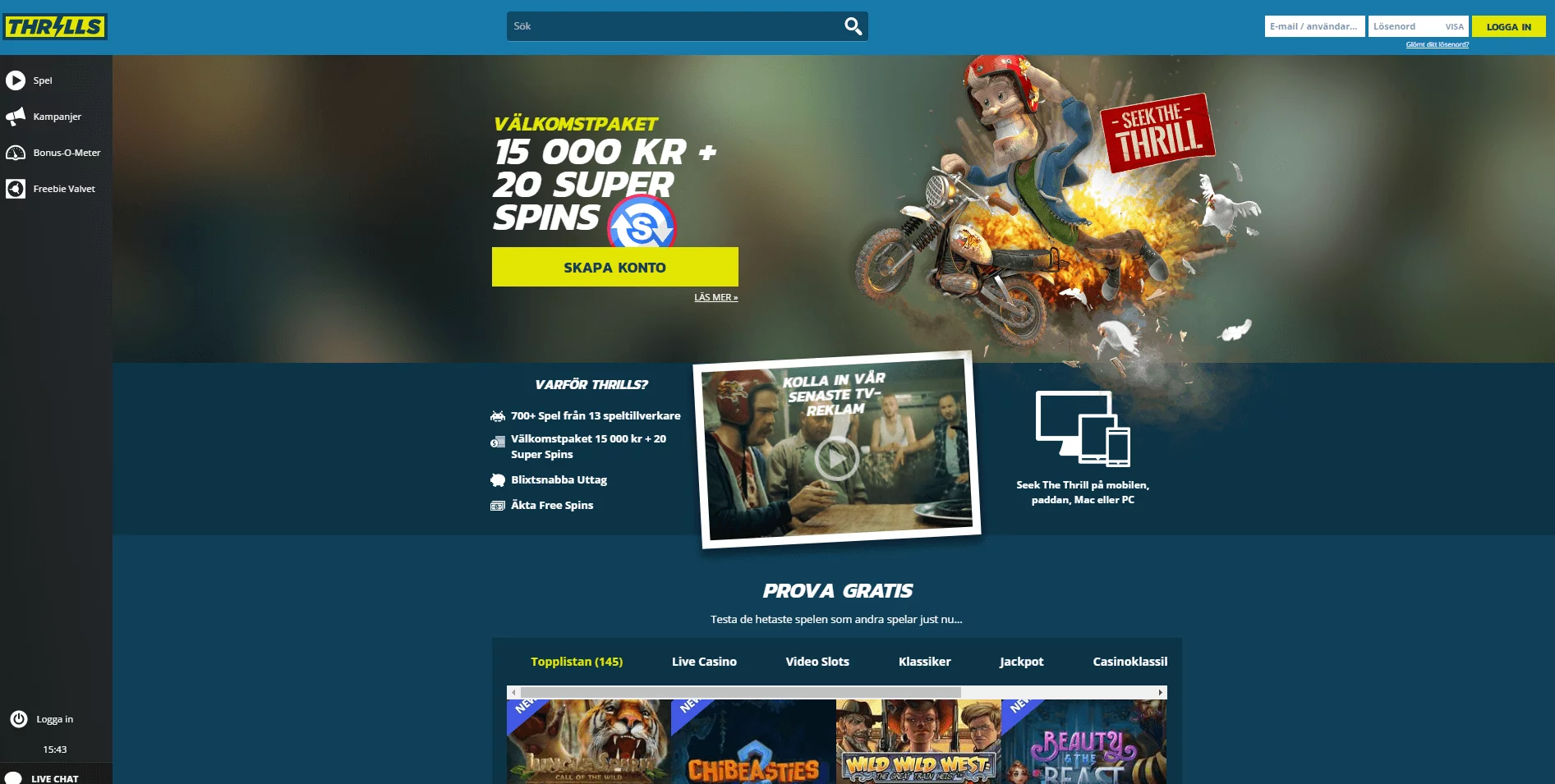 Kampanjer Thrills April