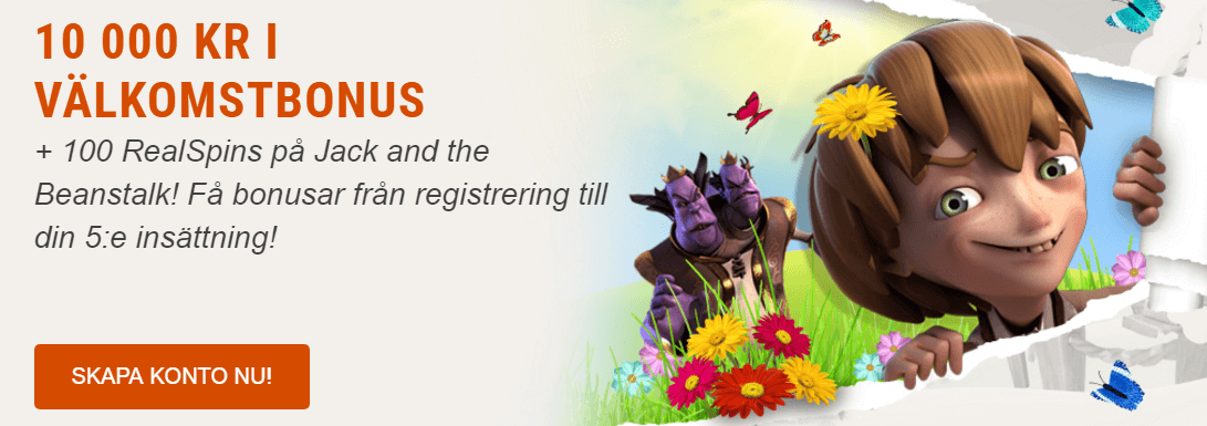 Instacasino välkomstbonus