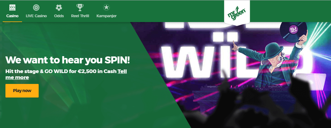 MrGreen bonusar i Maj