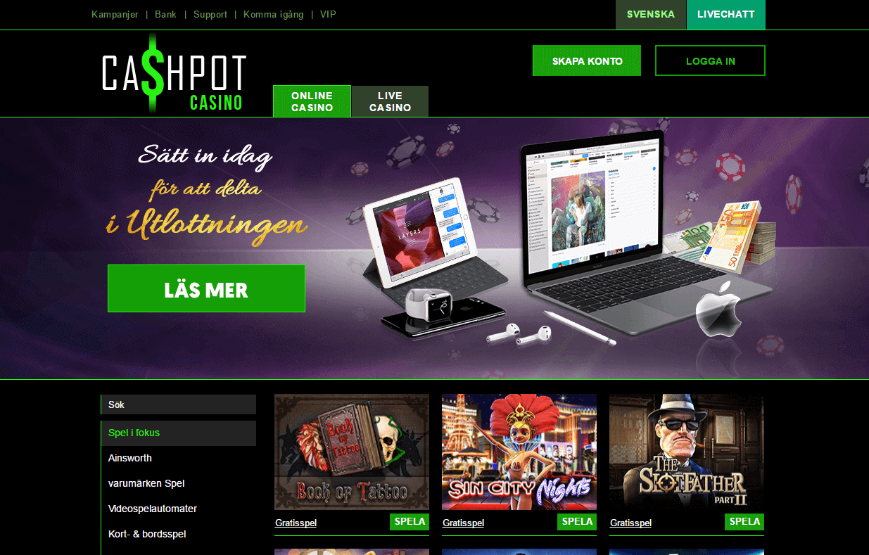 Cashpot månadsvisa kampanj