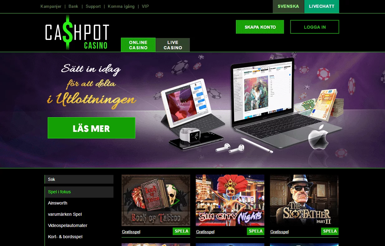 Cashpot månadsvisa kampanj