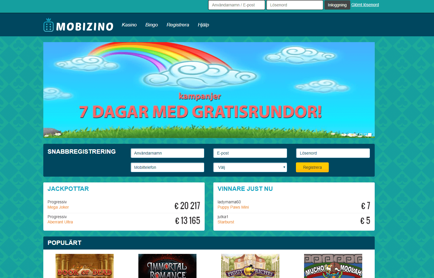 Mobizino gratissnurr