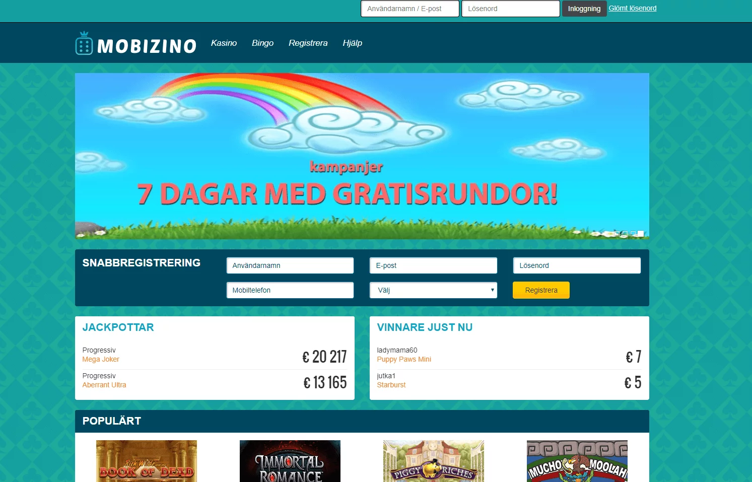 Mobizino gratissnurr