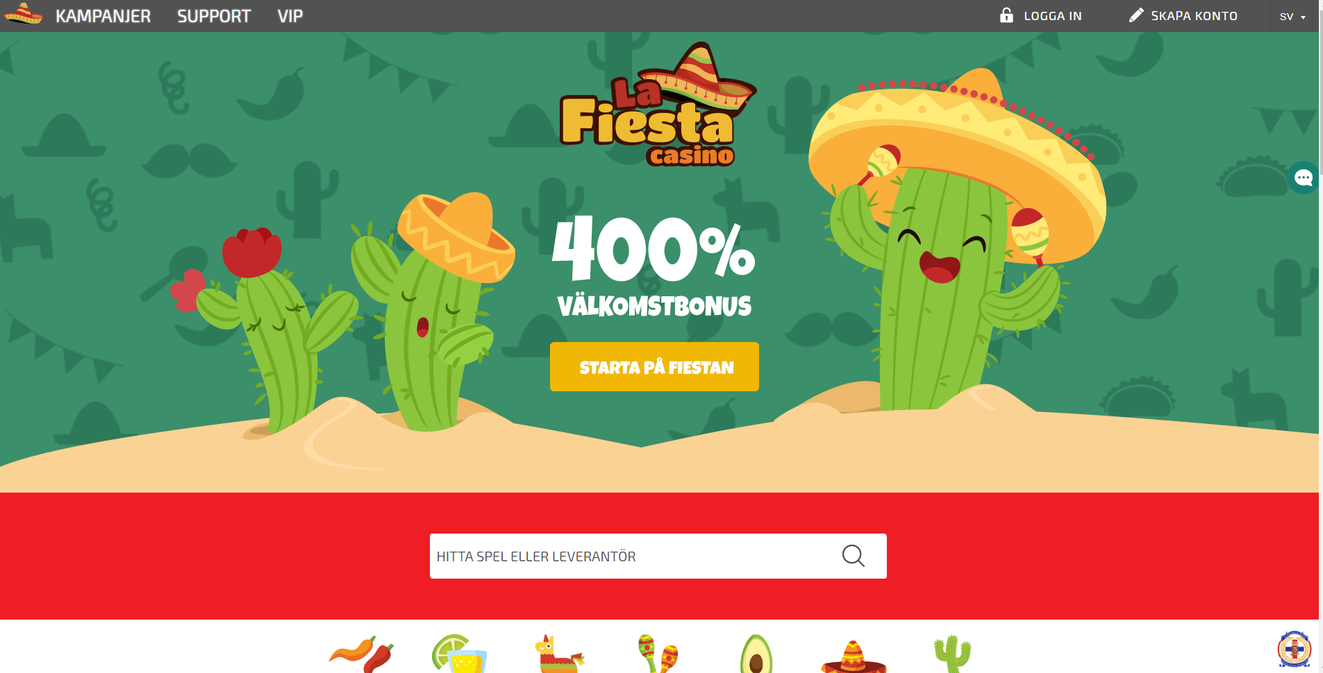 La Fiesta Casinots kampanjer