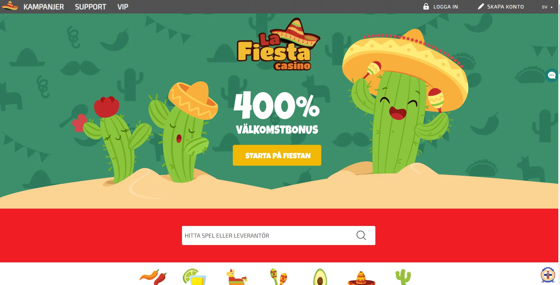 La Fiesta Casinots kampanjer