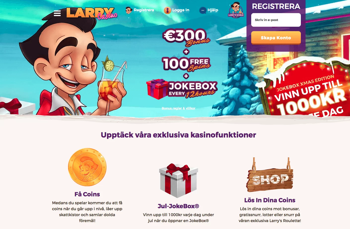 Larry Casinots julkalender