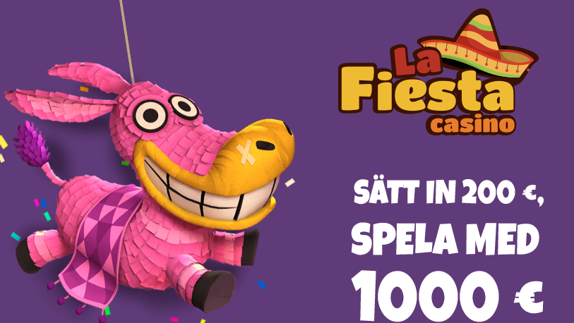 Ladda med 120% bonus i februari på Casino La Fiesta