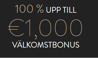 100% välkomstbonus 1000 € ovocasino