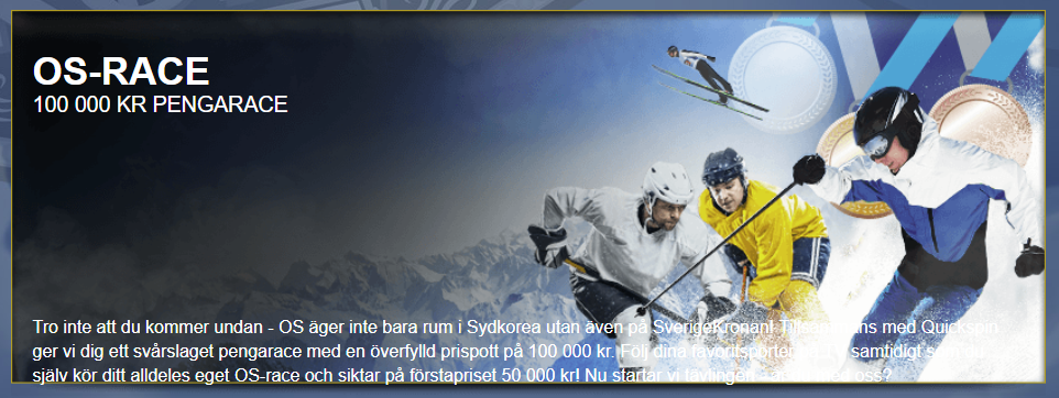 Sverigekronan OS-RACE 100 000 kronor