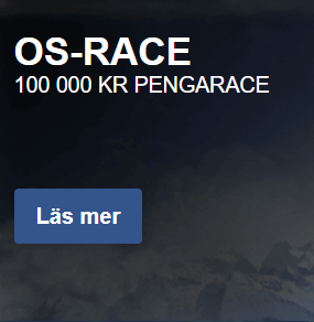 Sverigekronan OS-RACE 100 000 kronor