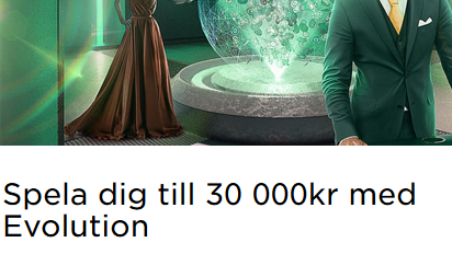 MrGreen 30 000 kronor med Evolution