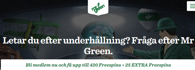 MrGreen 30 000 kronor med Evolution