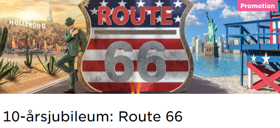 MrGreen nätcasino 10-årsjubileum: Route 66