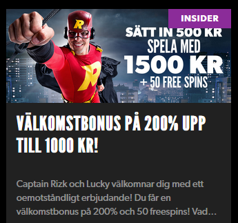 Rizk Midsommaryra 2018 Nätcasino