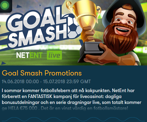 FrankCasino Goal Smash Promotions 75 000 €