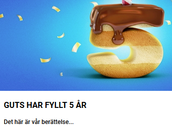 Nätcasino Guts firar 5 år - fira med dem!