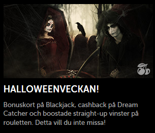 Nätcasino Betsafe - Vinn exklusiva priser under Halloweenveckan!