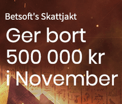 Nätcasino Agent Spinner - Betsoft's Skattjakt: 500.000 kr i vinster under November!