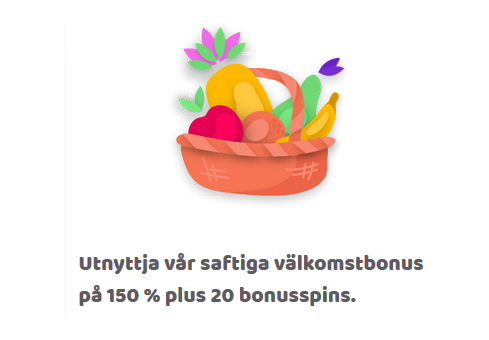 Nätcasino Fruity Casa - Vinn upp till 150 cashspins i veckans snurrutmaning!