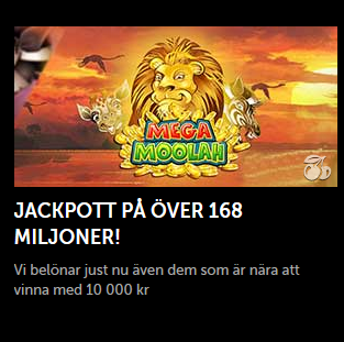 Över 175 miljoner i jackpott - även du som är nära att vinna belönas med 10 000 kr på Betsafe!