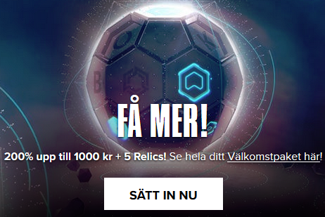 Skapa konto på Kaboo Casino och vinn 50 000 kr jackpott i din första gratis Relic!
