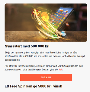Vinn 5000 kr med ett enda snurr på LeoVegas!