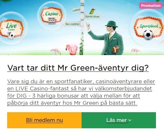 Gå med MrGreen och få upp till 1000 kr tillbaka på live Roulette!