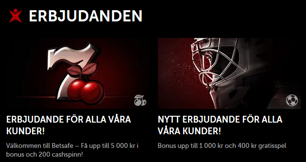 Gå med här hos Betsafe så kan du också tävla om 200 000 kr i prispotten!