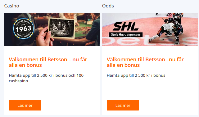 Skaffa dig ett konto på Betsson och slåss om 100 000 kr!