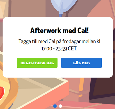 Delta i Afterwork på Casino Calzone och vinn priser i utlottningar!