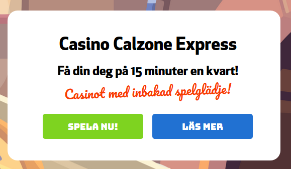 Börja spela redan nu hos Casino Calzone och delta i deras AWs!