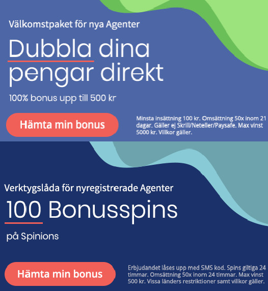 Registrera dig på Agent Spinner och tävla om 120 000 € nu!