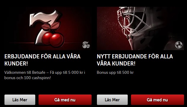 Öppna konto på Betsafe och tävla om Las Vegas-resan!