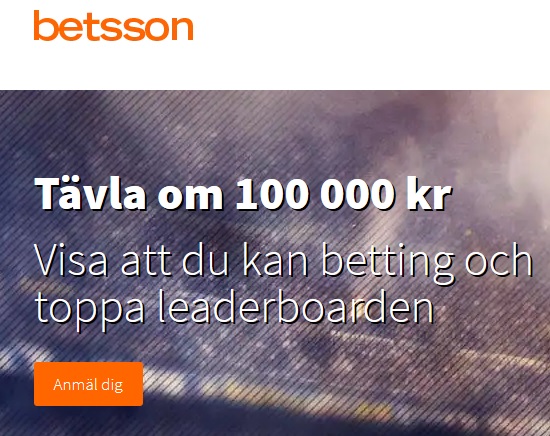 Tävla och vinn din del av 100 000 kr på Betsson!