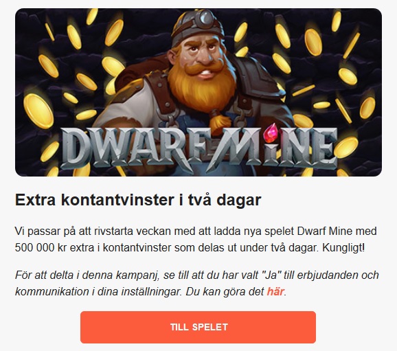 Veckostart med 500 000 kr extra kontantvinster på LeoVegas!