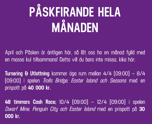 Tävla om 30 000 kr på LuckyCasino!