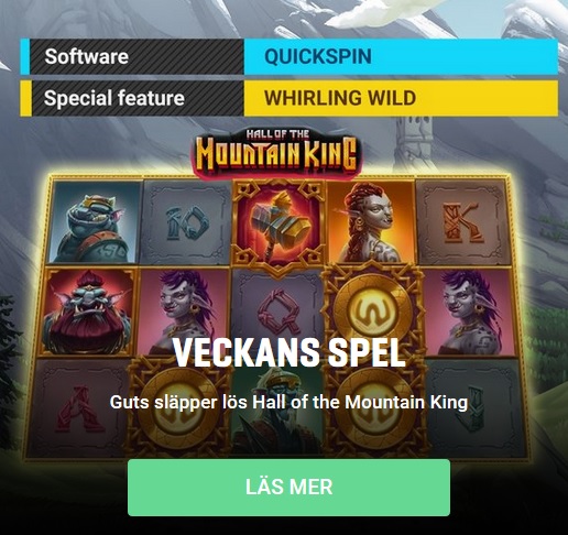 Veckans spel på Guts - Hall of the Mountain King!