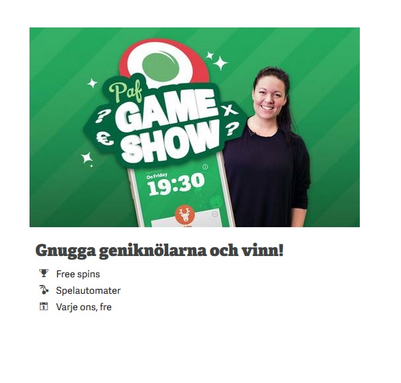 Visa vad du kan och vinn fina priser hos Paf!