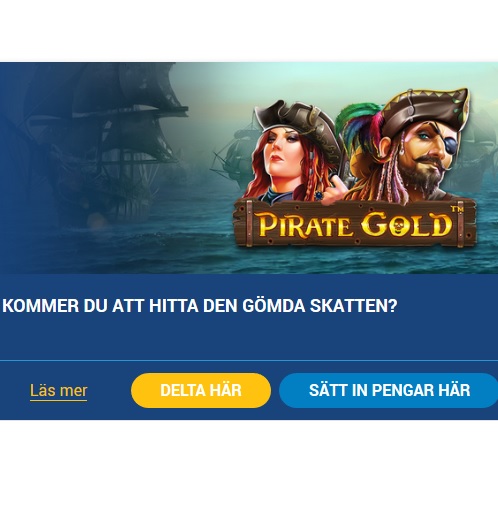 Delta i 500 000 kr Pirate Gold-kampanjen på SveaCasino!