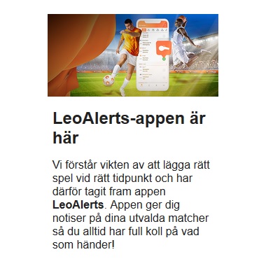 Nya LeoVegas lanserade app!