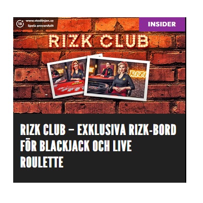 Spela exklusiva livebord i Rizk Club!