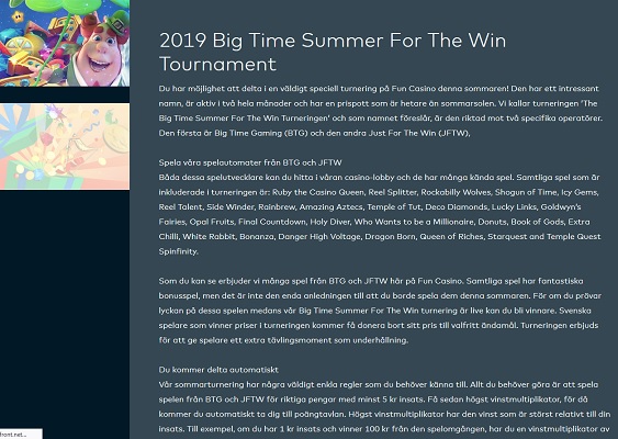 Delta i 25 000 kr turnering välgörenhet på Fun Casino!