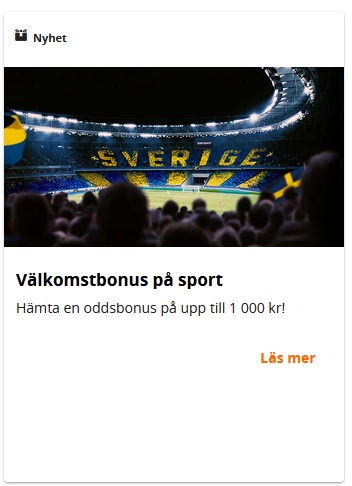 Klicka här och få bettingtips varje vecka via Betsson!