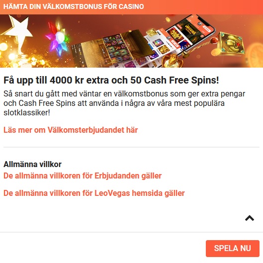 Härifrån kommer du vidare till LeoVegas nu!