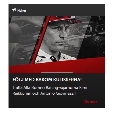 Lär dig mer om Alfa Romeo-förare på Betsafe!